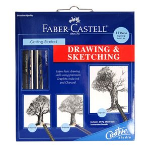 Faber Castell Drawing Sketching Get Started Art Kit Artist Draw 800052