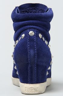 Ash Shoes The Shadow Sneaker in Cobalt Blue Suede