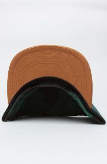 HUF The Classic H Buffalo Check Snapback Cap in Green