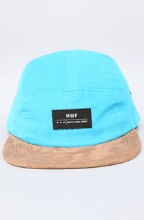 HUF The Death From Above Cord Volley Cap in Turquoise