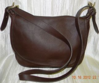 Coach Fletcher Soho Brown Leather & Brass Handbag Shoulder Bag Purse