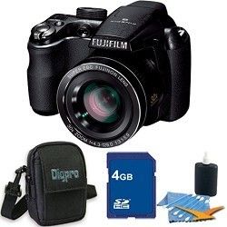 Fujifilm FinePix S4000 14MP Digital Camera 4GB Bundle