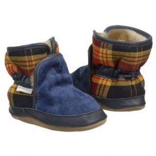 Kids ROBeez  Cozy Ankle Bootie Inf/To Navy Plaid 