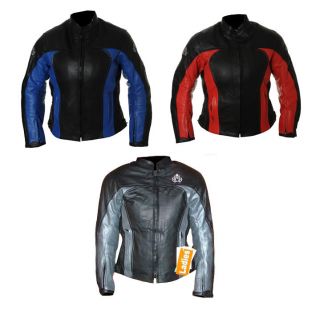 RK Figo Ladies Leather Motorcycle Jacket CLEARANCE