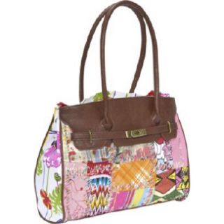 Handbags Ashley M Multi Patched Artwork Spring T Pink 
