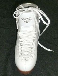 Graf Edmonton Special Ice Skates Figure Boots No Blade White Leather 3