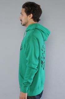 Fourstar Clothing The Pirate Anchor Zip Up Hoody in Kelly  Karmaloop