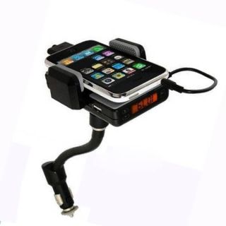 Mobile in Car Stereo FM Transmitter Handsfree Car Kit for iPhone iPod
