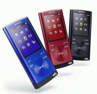 New Sony Walkman NWZ E354 Red 8 GB Digital Media Player  MP4 FM