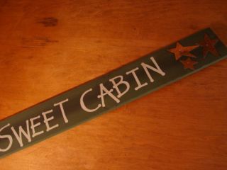  CABIN 3 FT Fireplace Mantel Sign Rustic Lodge Log Cabin Home Decor