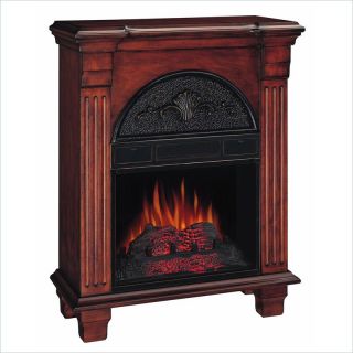  Flame Regency Antique Free Standing Mahogany Electric Fireplace