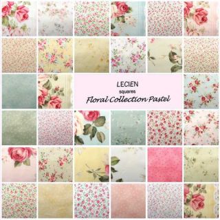 Lecien Charm Pack Fabric Squares Floral Pastel Patchwork Quilting not