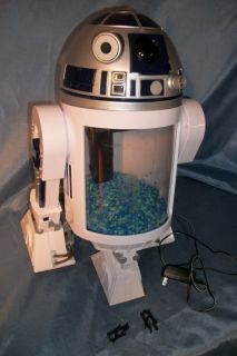STAR WARS R2 D2 20 ACTION FIGURE AQUARIUM FISH TANK SOUND LIGHTS WORKS