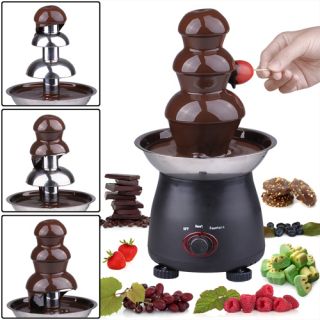 35W 3 Tier Tower Chocolate Fondue Fountain Party Wedding Catering Home