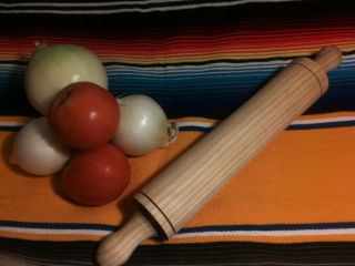 Solid Wood Dough Roller Tortilla Pizza Rolling Pin