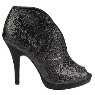 Womens Nina Essence Black Glitter 