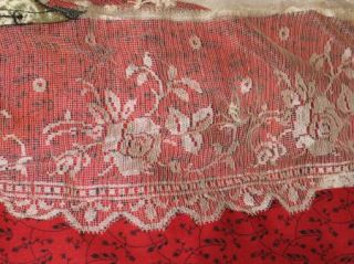 Lovely Antique Edwardian Blouse French Tambour Net Lace