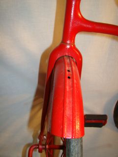 Antique Colson 1930s Fire Chief Retro Child Toy Tricycle Bike Large
