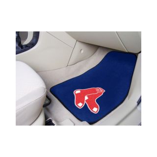 FANMATS MLB Boston Red Sox 2 Piece Front Novelty Carpeted Car Mats