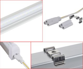  White SMD LED Light Tube Bar  20W Fluorescent Lamp 85 265V + Socket