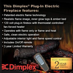 Dimplex 26 Plug In Electric Fireplace DF2608
