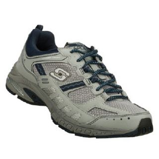 Mens Skechers Equilibrium Light Grey/Navy 