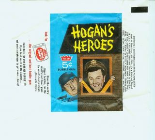 1965 Fleer Hogans Heroes 5 Cent Trading Cards Wrapper