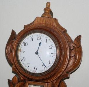 Antique Admiral Fitzroy Wall Barometer Clock Thermometer Weather
