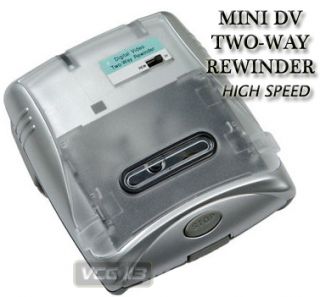 Way High Speed MiniDV Cassette Rewinder w AC Adapter