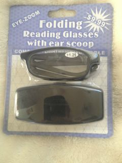 Folding Reading Glasses 1 25 with Case Brand New