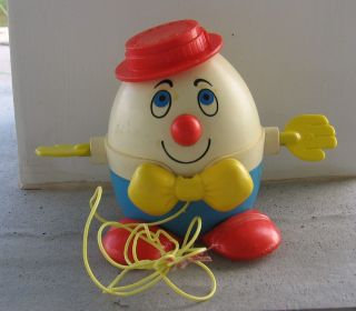 Vintage Fisher Price Humpty Dumpty Pull Toy