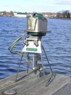 Display Stand Mercury K O Toy Outboard Motors 1950s