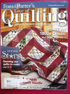 Fons & Porter 7 SEW MANY QUILTS & Love Of Quilting Mags