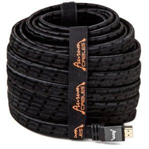 Aurum Flat HDMI Cable high speed Ethernet 25 FT Category 2 Certified