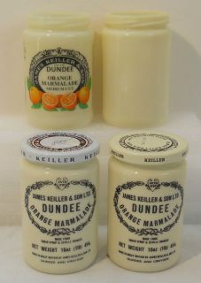  of 4 Dundee James Keiller 1 lb Stoneware Marmalade Jars Crocks