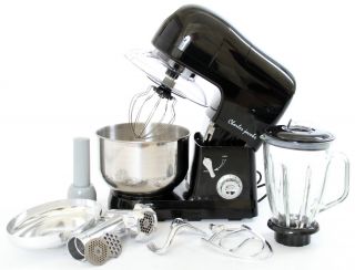  New Electric 3in1 Stand Food Mixer w Blender Meat Grinder Black
