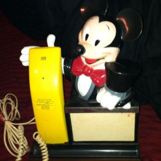 Mickey Mouse TT Telephone 6050 Unisonic FCC 1988 Works