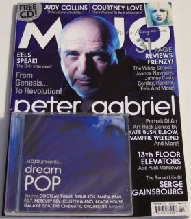 Mojo Free CD Magazine Peter Gabriel Courtney Love New