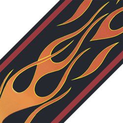 New Red Flames Fire Room Decor Wallpaper Wall Border