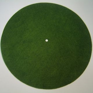  LARGE LIGHT GREEN Turntable Felt   Round (fits 12 diameter