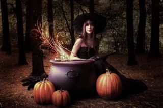 Autumn Pumpkin Fairy Halloween Samhain Protection Faerie Fae Haunted