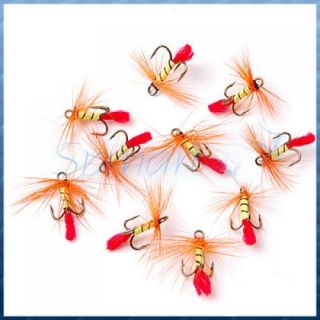 10x Insect Mosquito Fly Fishing Dry Flies Fishhook 8