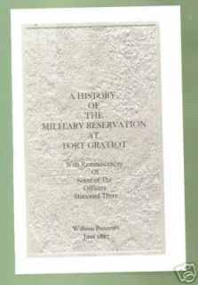 Early History of Fort Gratiot by Bancroft 1887