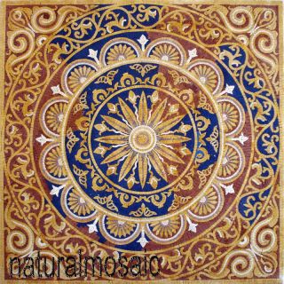  Mosaic Square Pattern Tile Art Stone Floor Tabletop Home Decore