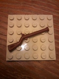 NEW Lego Minifig Brown FLINTLOCK MUSKET Pirate Rifle Army Soldier Gun