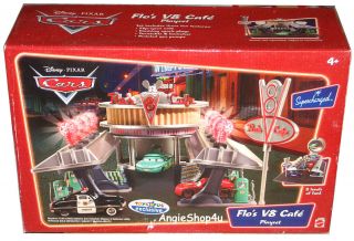Disney Pixar Cars Original SEALED Box Flos V8 Cafe Playset Exclusive