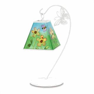 New Flowery Daisy Bees Candle Lamp Metal Glass Soft Lighting Desk