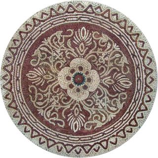Medallion Mosaic Pattern Tile Stone Art Floor Tabletop