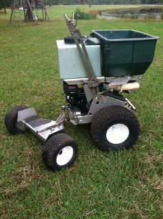 PERMAGREEN SPRAYER AND DRY FERTILIZER SPREADER, STAND UP STAINLESS