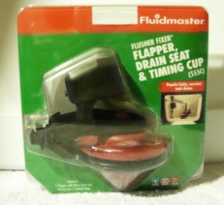 Fluidmaster Flusher Fixer Flapper, Drain Seat, & Timing Cup (555c)